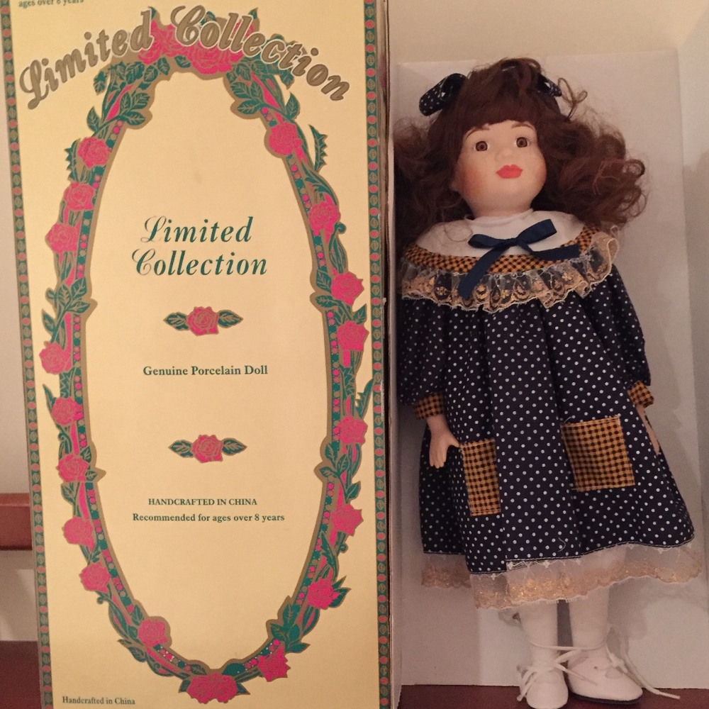 Galleria Limited Collection Genuine Porcelain Doll NIB